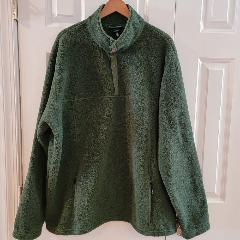 L.L. Bean Vintage Polartec Fleece‎ Pullover Men’s XXLT Green